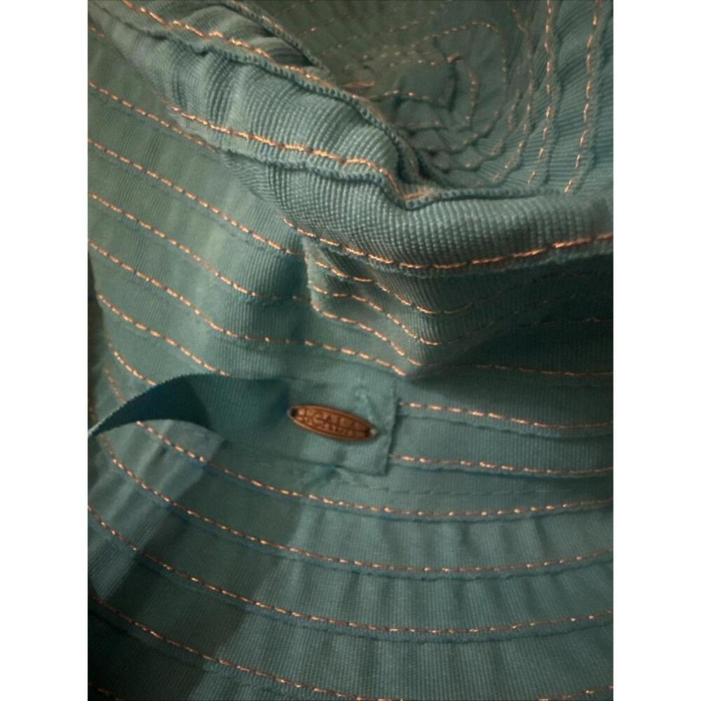 Scala Teal Wide Brim Hat - Picture 2 of 5